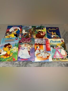 Lot Of 8 Classic Disney’s Wonderful World Of Reading Children’s Books
